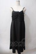 axes femme / ビッグレースリボンキャミワンピース F 黒 Y-25-06-03-073-AX-OP-SZ-ZY