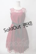 axes femme / レースドレス  ワイン Y-25-06-03-074-AX-OP-SZ-ZY
