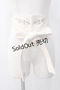 axes femme / 薔薇刺繍サッシュベルト   Y-25-06-03-010-AX-ZA-SZ-ZY