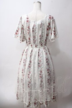 画像2: axes femme / 薔薇柄ラッフルチュールワンピース F 生成り Y-25-06-03-084-AX-OP-SZ-ZY