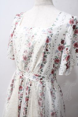 画像3: axes femme / 薔薇柄ラッフルチュールワンピース F 生成り Y-25-06-03-084-AX-OP-SZ-ZY