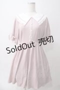 axes femme POETIQUE / フリルセーラーカラーワンピース M ピンク Y-25-06-03-090-AX-OP-SZ-ZY