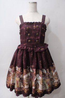 画像1: axes femme kawaii / メロディキャットワンピース M ワイン Y-25-06-03-092-AX-OP-SZ-ZY