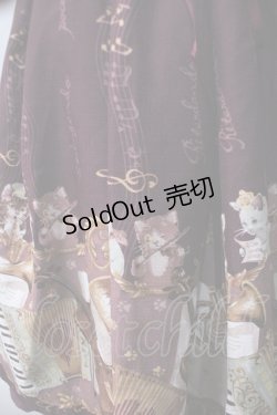 画像3: axes femme kawaii / メロディキャットワンピース M ワイン Y-25-06-03-092-AX-OP-SZ-ZY