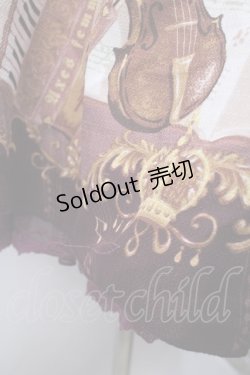 画像4: axes femme kawaii / メロディキャットワンピース M ワイン Y-25-06-03-092-AX-OP-SZ-ZY