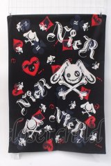 NieR Clothing / NieRオリジナル総柄枕カバー【    】  黒 Y-25-06-03-012-PU-ZA-SZ-ZT208-F001