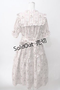 画像2: axes femme kawaii / RosyBear柄ワンピース  キナリ Y-25-06-03-093-AX-OP-SZ-ZY