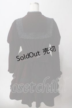 画像2: axes femme kawaii / ベルベットドールワンピース  ワイン Y-25-06-03-096-AX-OP-SZ-ZT0625X