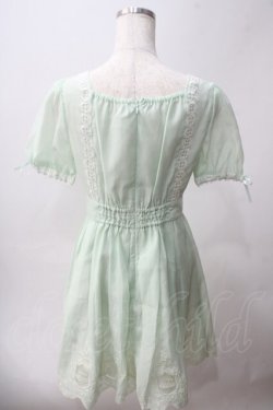 画像2: Secret Honey / アリス刺繍入ワンピース  ミント Y-25-06-03-098-CA-OP-SZ-ZY