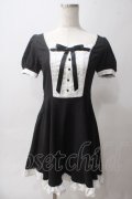 DARK IN LOVE / Magic doll black white rebel dress XS ブラック Y-25-06-03-102-PU-OP-KB-ZY