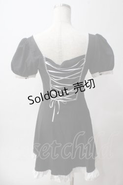 画像2: DARK IN LOVE / Magic doll black white rebel dress XS ブラック Y-25-06-03-102-PU-OP-KB-ZY