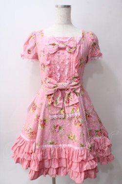 画像1: Angelic Pretty / ローズアフタヌーンワンピース  ピンク Y-25-06-03-110-AP-OP-SZ-ZY