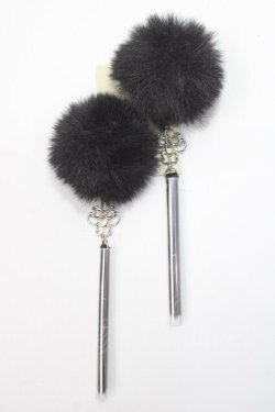 画像1: axes femme POETIQUE / チャイナヘアークリップセット  黒 Y-25-06-03-002-AX-AC-SZ-ZY