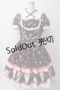 Angelic Pretty / Strawberry Parlourワンピース  黒 Y-25-06-03-115-AP-OP-AS-ZT070