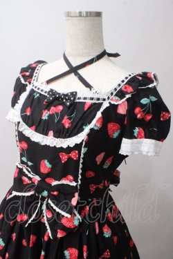画像3: Angelic Pretty / Strawberry Parlourワンピース  黒 Y-25-06-03-115-AP-OP-AS-ZY