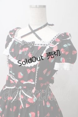 画像3: Angelic Pretty / Strawberry Parlourワンピース  黒 Y-25-06-03-115-AP-OP-AS-ZT070