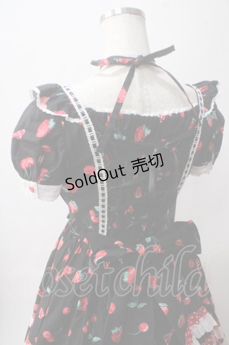 画像5: Angelic Pretty / Strawberry Parlourワンピース  黒 Y-25-06-03-115-AP-OP-AS-ZT070 (5)