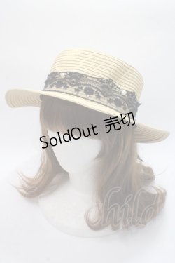 画像2: axes femme / レースリボンカンカン帽   Y-25-06-03-016-AX-AC-SZ-ZT