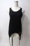 GLAD NEWS / チェーン付きタンクトップ R 黒 Y-25-06-03-119-GL-TO-SZ-ZY