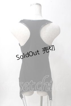 画像2: GLAD NEWS / チェーン付きタンクトップ R 黒 Y-25-06-03-119-GL-TO-SZ-ZY