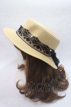 画像3: axes femme / レースリボンカンカン帽   Y-25-06-03-016-AX-AC-SZ-ZY