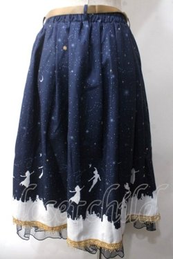 画像2: axes femme / ピーター・パン/プリントスカート F 紺 Y-25-06-03-121-AX-SK-SZ-ZY