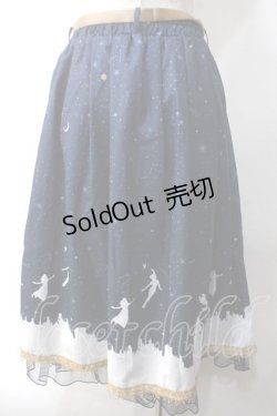 画像2: axes femme / ピーター・パン/プリントスカート F 紺 Y-25-06-03-121-AX-SK-SZ-ZT166
