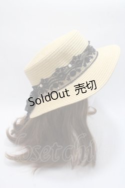 画像4: axes femme / レースリボンカンカン帽   Y-25-06-03-016-AX-AC-SZ-ZT