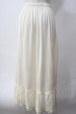 画像2: axes femme / 薔薇レースロングペチスカート M 生成り Y-25-06-03-126-AX-SK-SZ-ZY