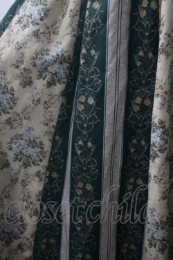 画像3: axes femme / オーナメント×花柄切替スカート M Dグリーン Y-25-06-03-133-AX-SK-SZ-ZY