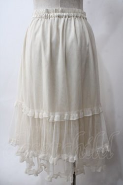 画像2: axes femme / ミドル丈チュールパニエ M 生成り Y-25-06-03-134-AX-SK-SZ-ZY
