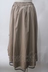 画像2: axes femme / ラッフルフリルイレヘムスカート M ベージュ Y-25-06-03-141-AX-SK-SZ-ZT180 (2)