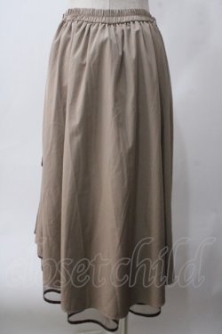 画像2: axes femme / ラッフルフリルイレヘムスカート M ベージュ Y-25-06-03-141-AX-SK-SZ-ZY