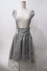 Amavel / メッセージ入サス付きスカート F グレー Y-25-06-03-142-CA-SK-SZ-ZY