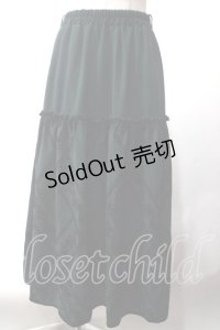 axes femme / フロッキープリントロングスカート  グリーン Y-25-06-03-144-AX-SK-SZ-ZY