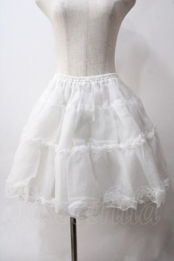 画像1: Angelic Pretty / オーガンジーパニエ  白 Y-25-06-03-147-AP-SK-SZ-ZY