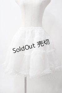 Angelic Pretty / オーガンジーパニエ  白 Y-25-06-03-148-AP-SK-SZ-ZS
