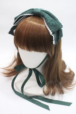 画像1: axes femme kawaii / レディローズヘッドドレス  グリーン Y-25-06-03-021-AX-AC-SZ-ZY