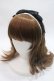 画像1: axes femme kawaii / レースリボンカチューシャ  黒 Y-25-06-03-022-AX-AC-SZ-ZY (1)