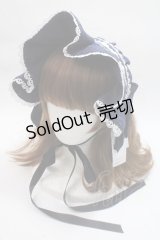axes femme kawaii / メアリーハーフボンネット  紺 Y-25-06-03-023-AX-AC-SZ-ZY