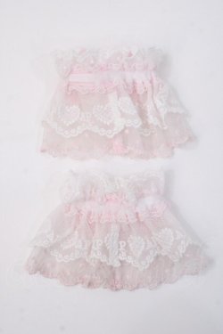 画像2: Angelic Pretty / ドットリボン配色お袖とめ  ピンク×白 Y-25-06-03-003-AP-ZA-SZ-ZY