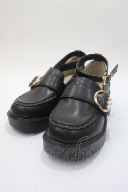 画像1: axes femme POETIQUE / 厚底ローファー M 黒 Y-25-06-03-024-AX-SH-SZ-ZY