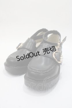 画像1: axes femme POETIQUE / 厚底ローファー M 黒 Y-25-06-03-024-AX-SH-SZ-ZY