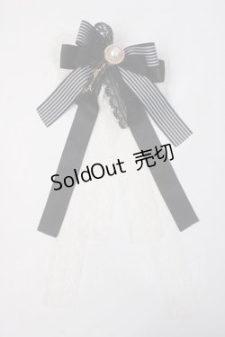 画像1: Physical Drop / リボンブローチ  黒 Y-25-06-03-004-LO-ZA-SZ-ZT150-F002
