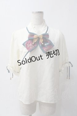 画像1: Amavel / おもひでの玩具箱 和風ブラウス F グリーン Y-25-06-03-027-CA-BL-SZ-ZY