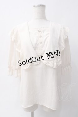 画像1: axes femme kawaii / マリアンヌブラウス  キナリ Y-25-06-03-031-AX-BL-SZ-ZY
