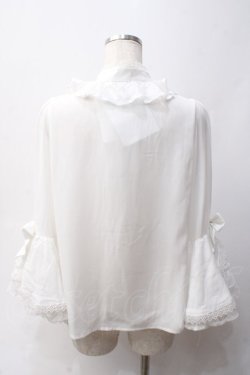 画像2: axes femme kawaii / 姫袖7分丈ブラウス M 白 Y-25-06-03-032-AX-BL-SZ-ZY