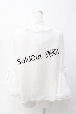 画像2: axes femme kawaii / 姫袖7分丈ブラウス M 白 Y-25-06-03-032-AX-BL-SZ-ZY
