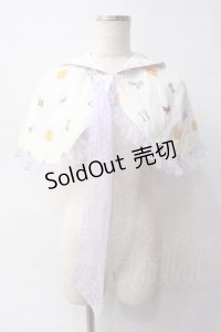 BABY,THE STARS SHINE BRIGHT / Soiree Au Chat Noir柄ケープ  オフ白 Y-25-06-03-034-BA-JA-SZ-ZY