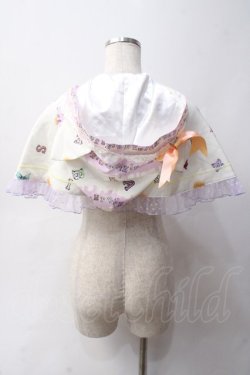 画像2: BABY,THE STARS SHINE BRIGHT / Soiree Au Chat Noir柄ケープ  オフ白 Y-25-06-03-034-BA-JA-SZ-ZY